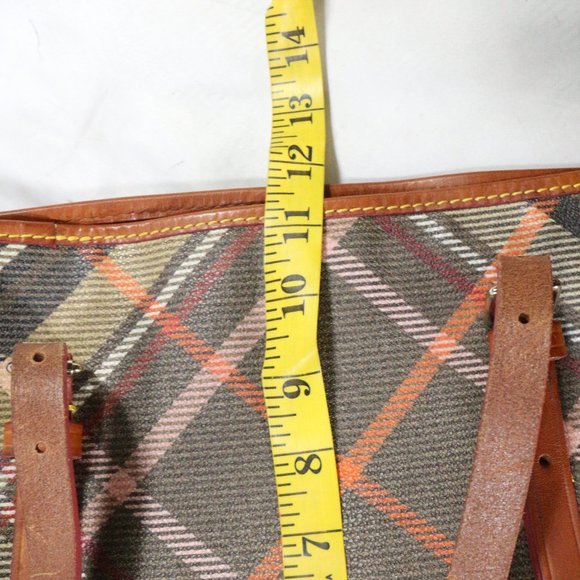 DOONEY & BOURKE Tartan Plaid Shopper Tote Purse VTG - Picture 16 of 16